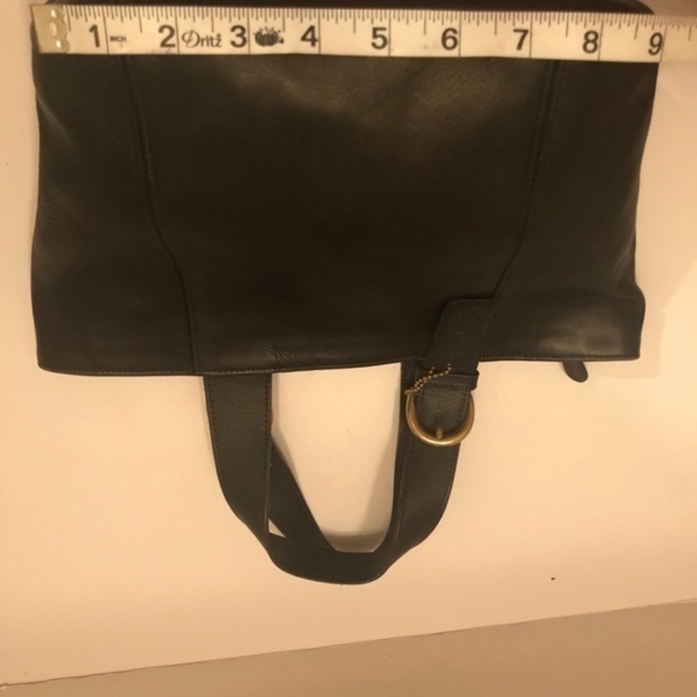 Coach vintage black leather tote waverly 4134 - Picture 3 of 16
